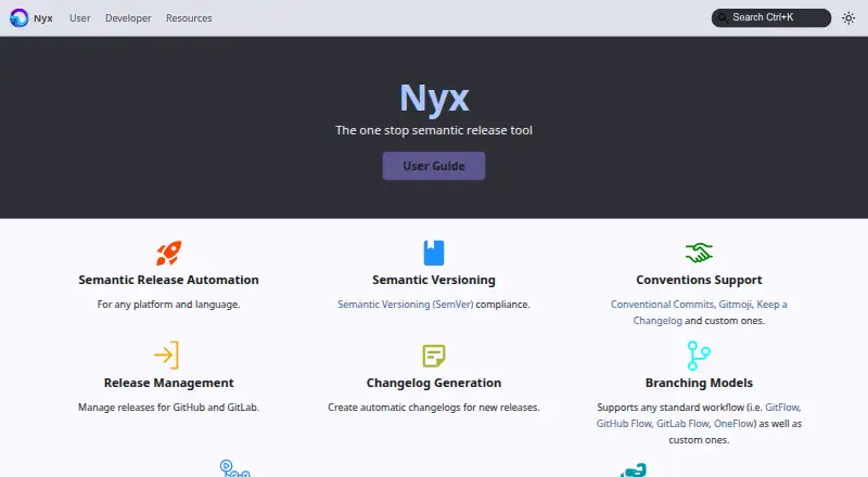 Nyx screenshot