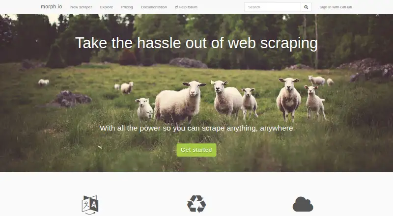 Morph.io screenshot