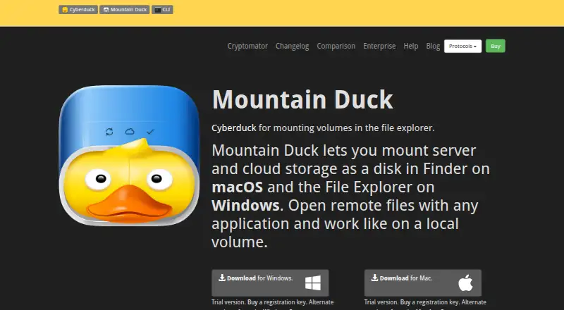 Mountain Duck screenshot