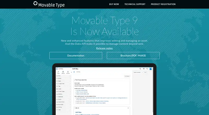 Movable Type screenshot