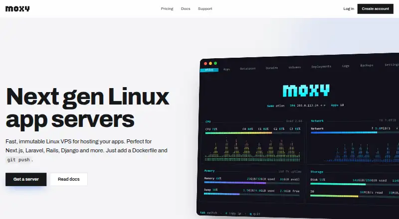 Moxy screenshot