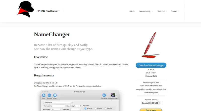 NameChanger screenshot