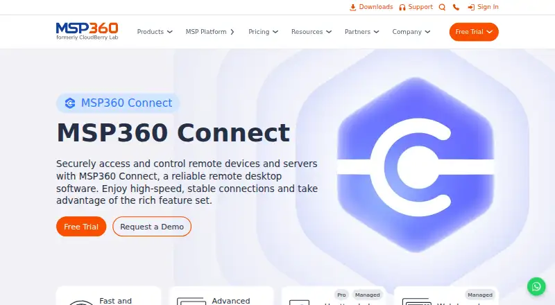 MSP360 Connect screenshot