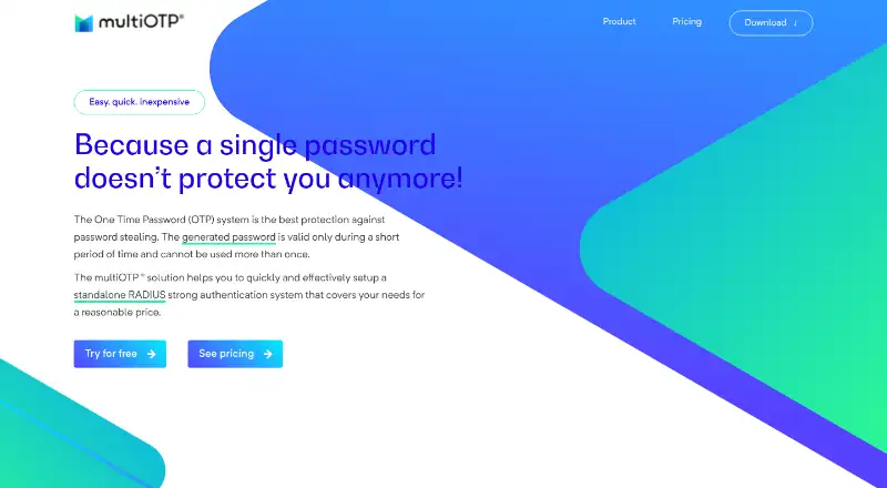 multiOTP screenshot