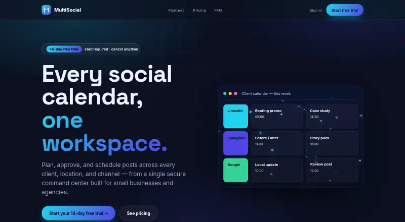 MultiSocial screenshot