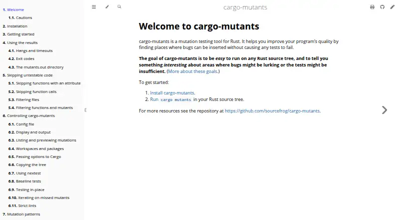 cargo-mutants screenshot