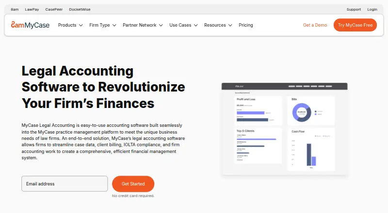 MyCase Legal Accounting screenshot