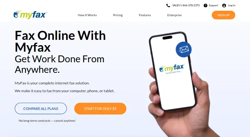 MyFax screenshot