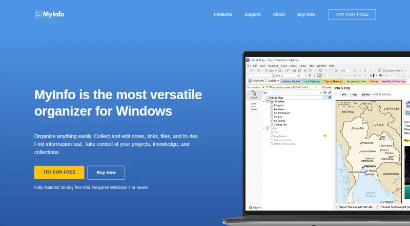 MyInfo screenshot
