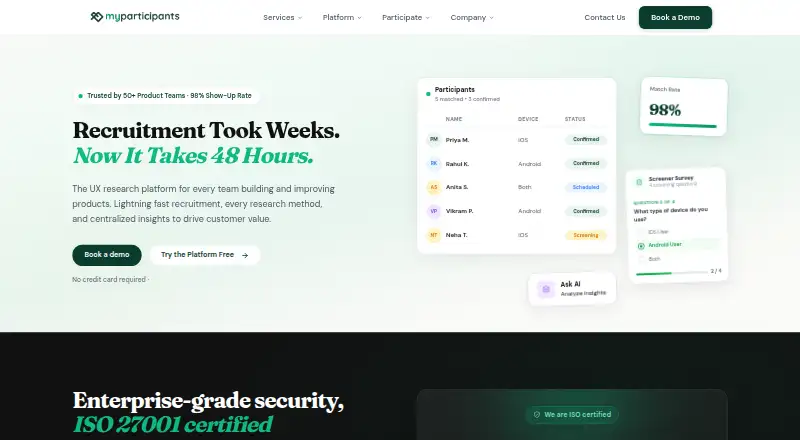 MyParticipants screenshot