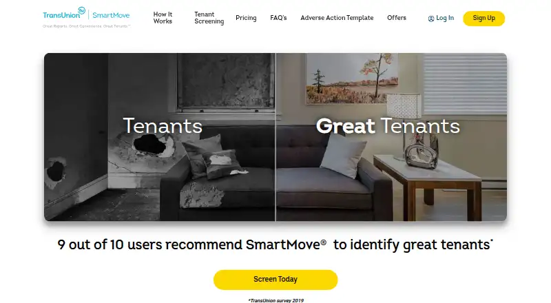TransUnion SmartMove screenshot