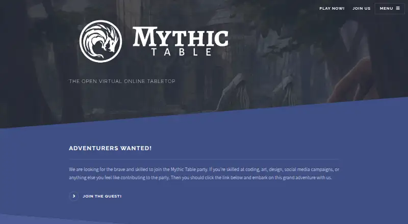 Mythic Table screenshot
