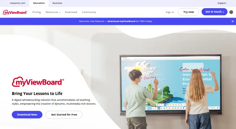 myViewBoard screenshot