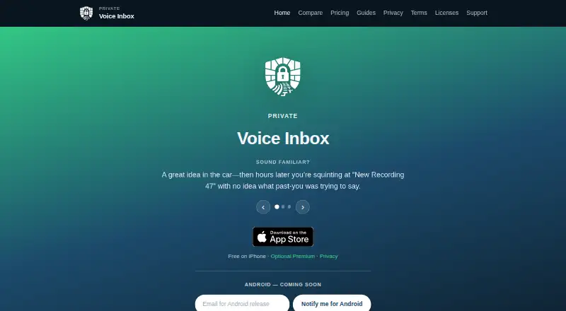 Voice Inbox screenshot