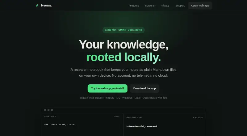 Neoma screenshot