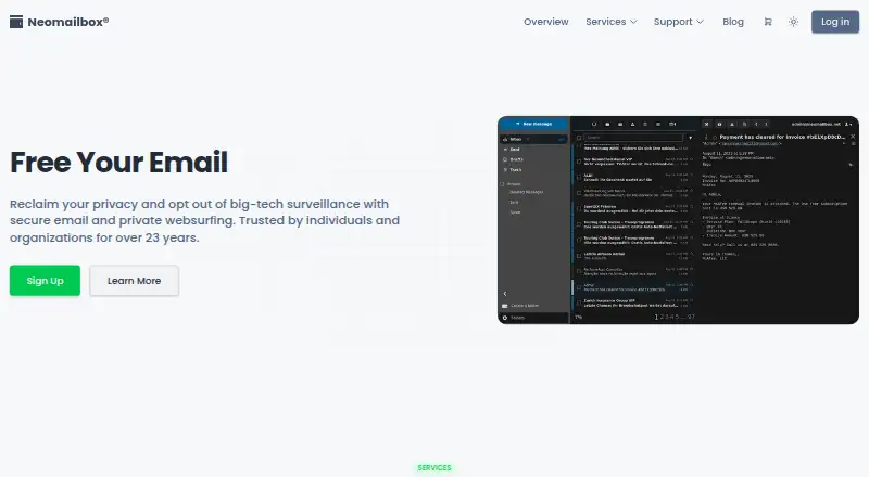 Neomailbox screenshot