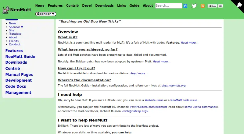 NeoMutt screenshot