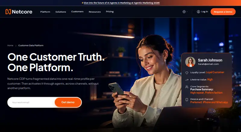 Netcore Customer Data Platform screenshot