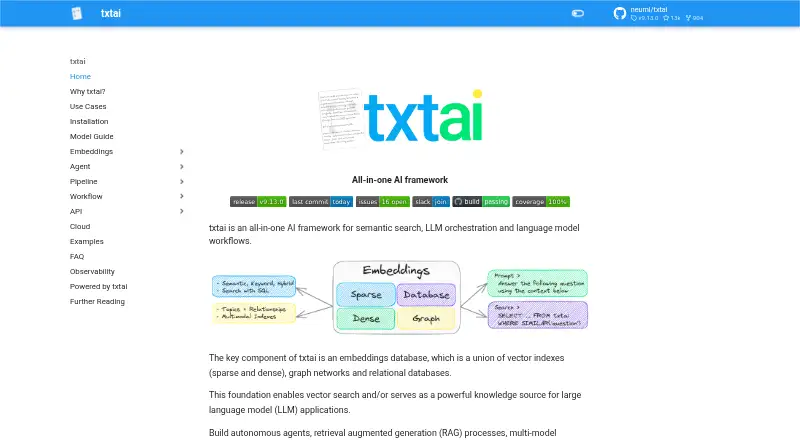 txtai screenshot