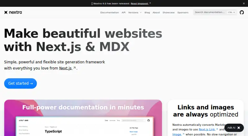 Nextra screenshot