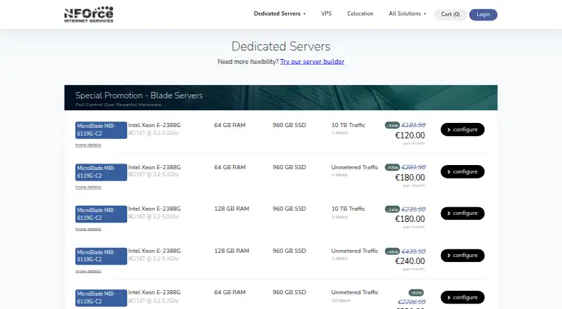 NFOrce Dedicated Servers screenshot