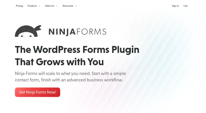 Ninja Forms screenshot