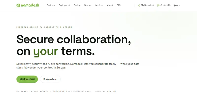 Nomadesk screenshot