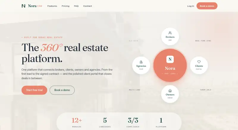 Nora Real Estate CRM screenshot