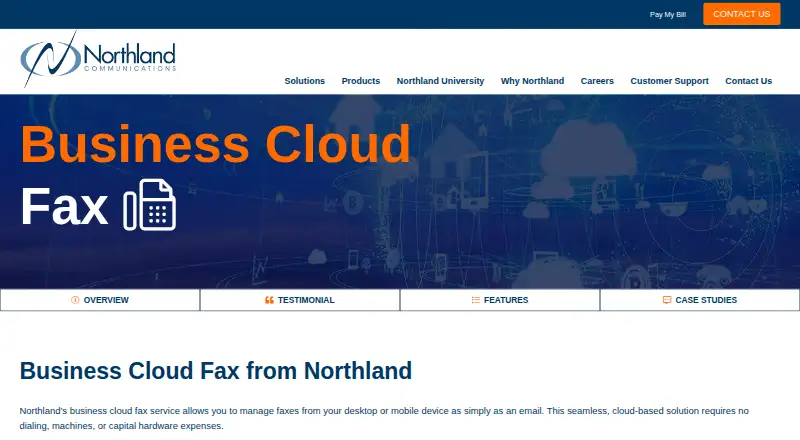 Northland Cloud Fax screenshot