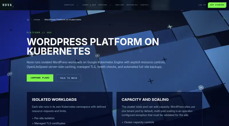 Nova Enterprise WordPress Platform screenshot