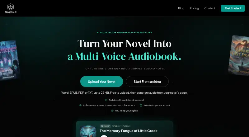 NovelHive AI screenshot