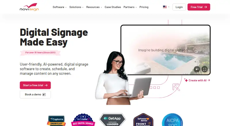 NoviSign screenshot