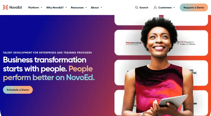 NovoEd screenshot
