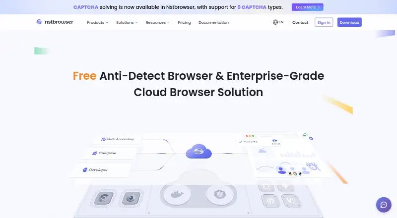 Nstbrowser screenshot