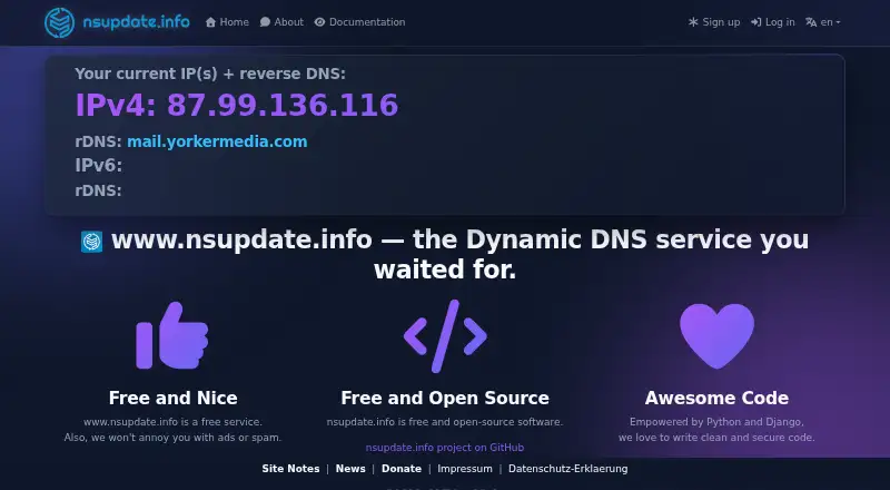 nsupdate.info screenshot