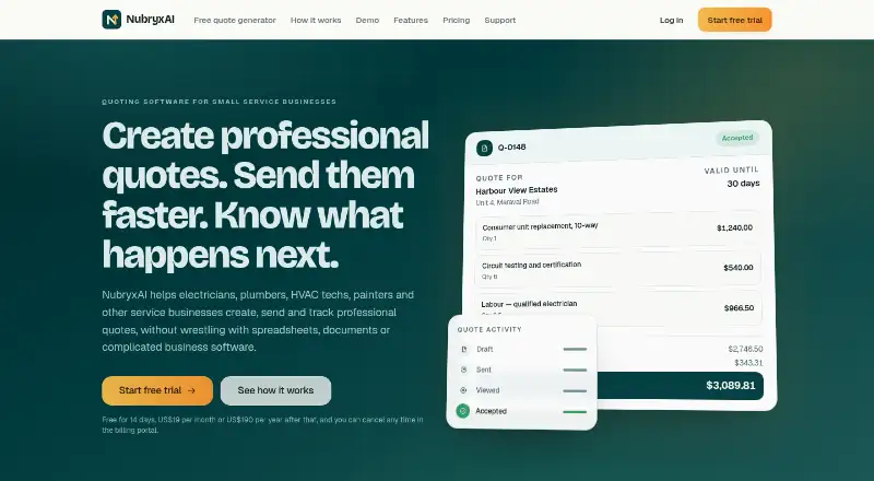 NubryxAI screenshot
