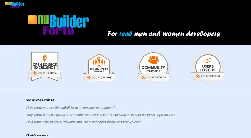 NuBuilder Forte screenshot