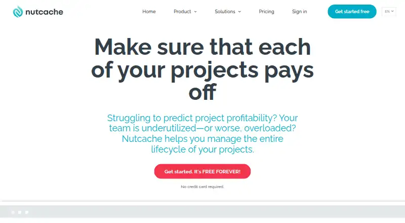 Nutcache screenshot