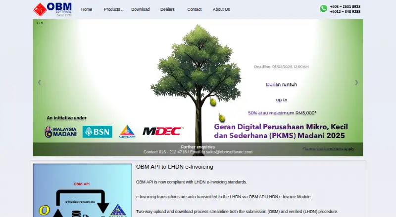 OBM screenshot