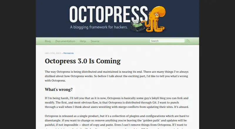 Octopress screenshot