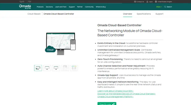 TP-Link Omada Cloud-Based Controller screenshot