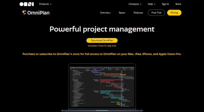 OmniPlan screenshot