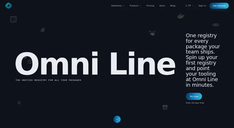Omni Line Multipurpose Artifact Registry screenshot