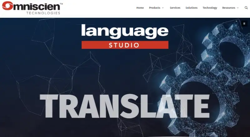 Omniscien Language Studio screenshot