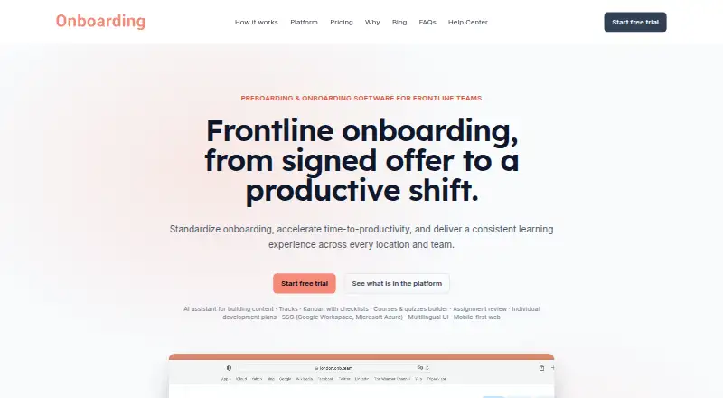onboarding.team screenshot