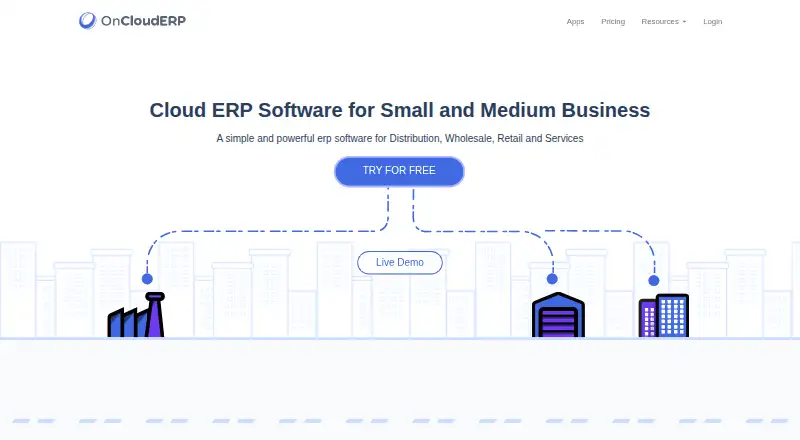 OnCloudERP screenshot