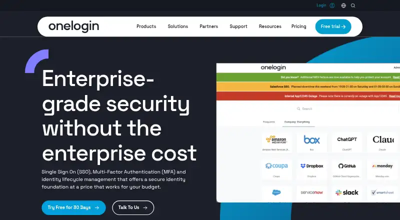 OneLogin Protect screenshot