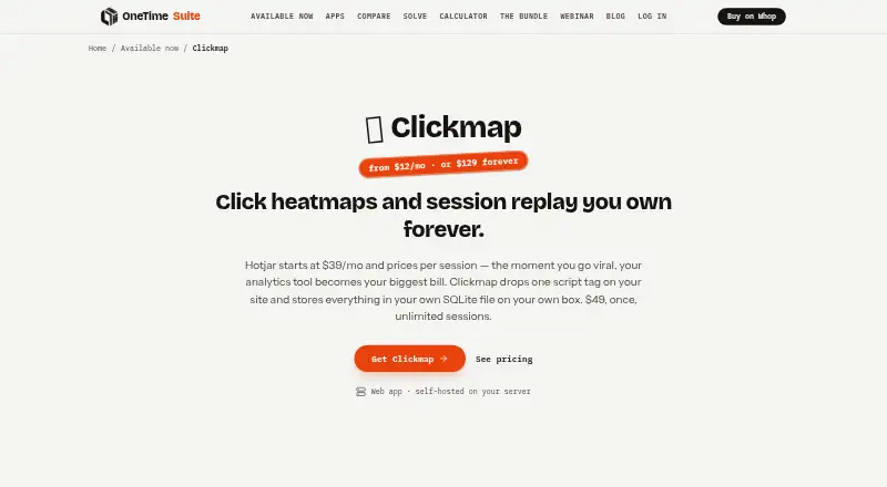 Clickmap screenshot
