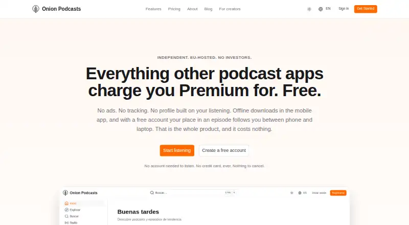 Onion Podcasts screenshot