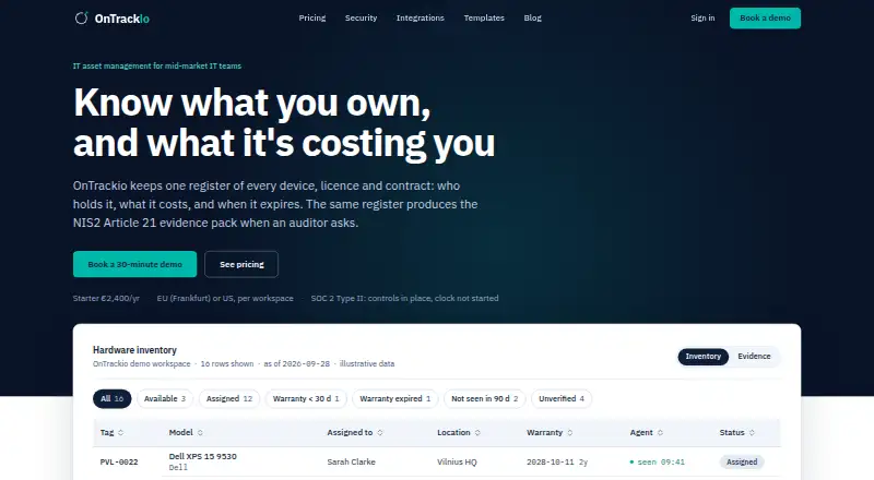 OnTrackio screenshot
